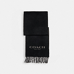 COACH 76053 Signature Scarf BLACK / GREY