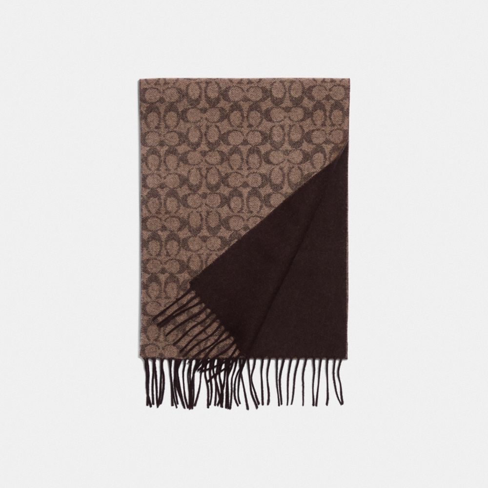 COACH 76057 - Signature Scarf ESPRESSO ELM