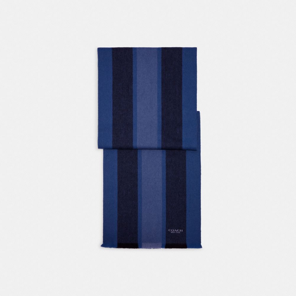 COACH 76059 Varsity Sport Scarf Racer Blue/Midnight Navy