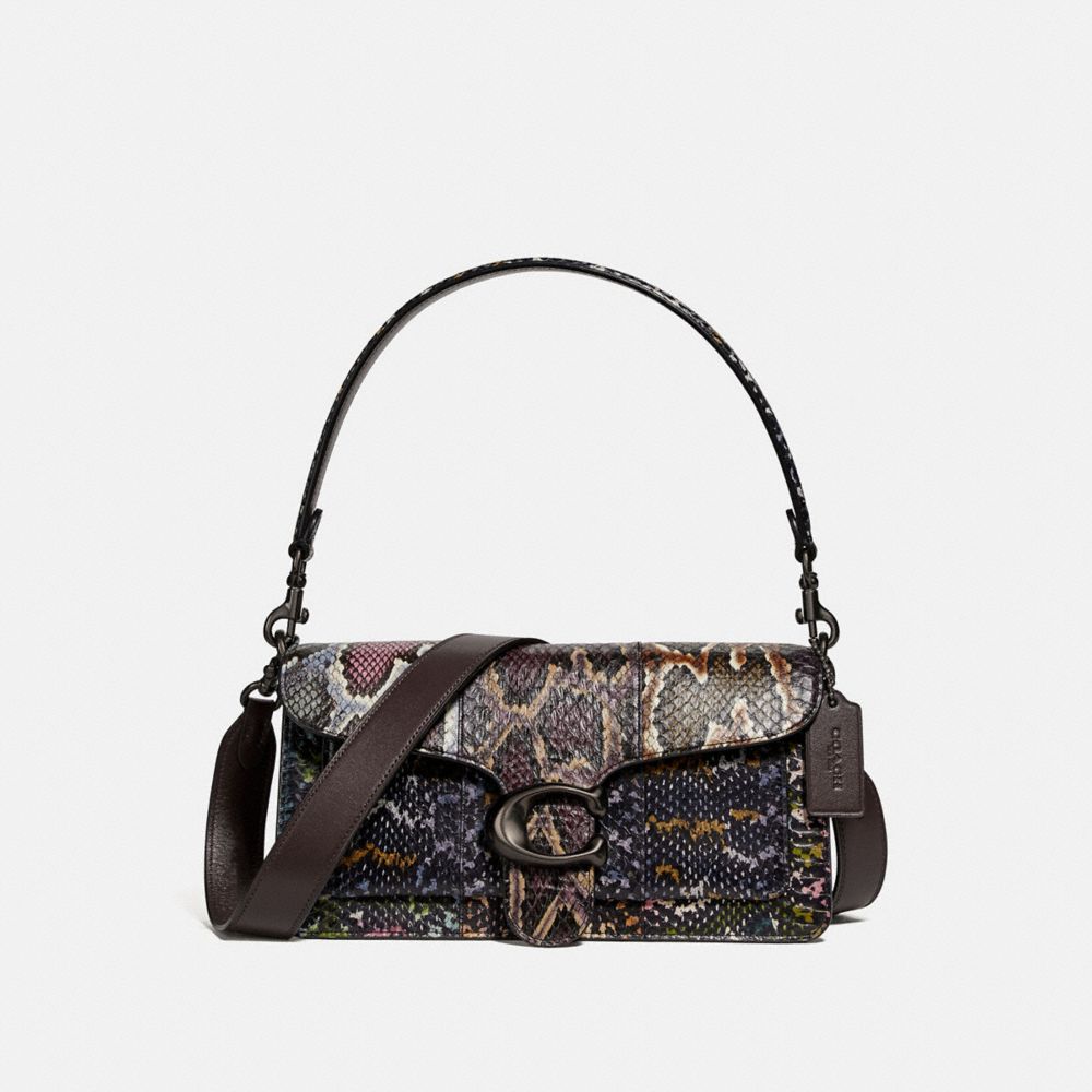 TABBY SHOULDER BAG 26 IN SNAKESKIN - 76104 - V5/MULTICOLOR