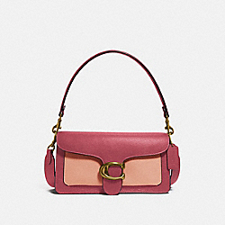 Tabby Shoulder Bag 26 In Colorblock - BRASS/ROUGE MULTI - COACH 76105
