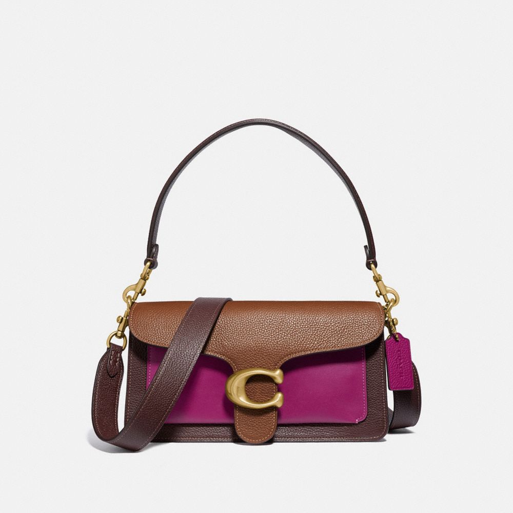 TABBY SHOULDER BAG 26 IN COLORBLOCK - B4/HIBISCUS MULTI - COACH 76105