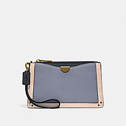 DREAMER WRISTLET IN COLORBLOCK - MIST STRAW MULTI/BRASS - COACH 76150