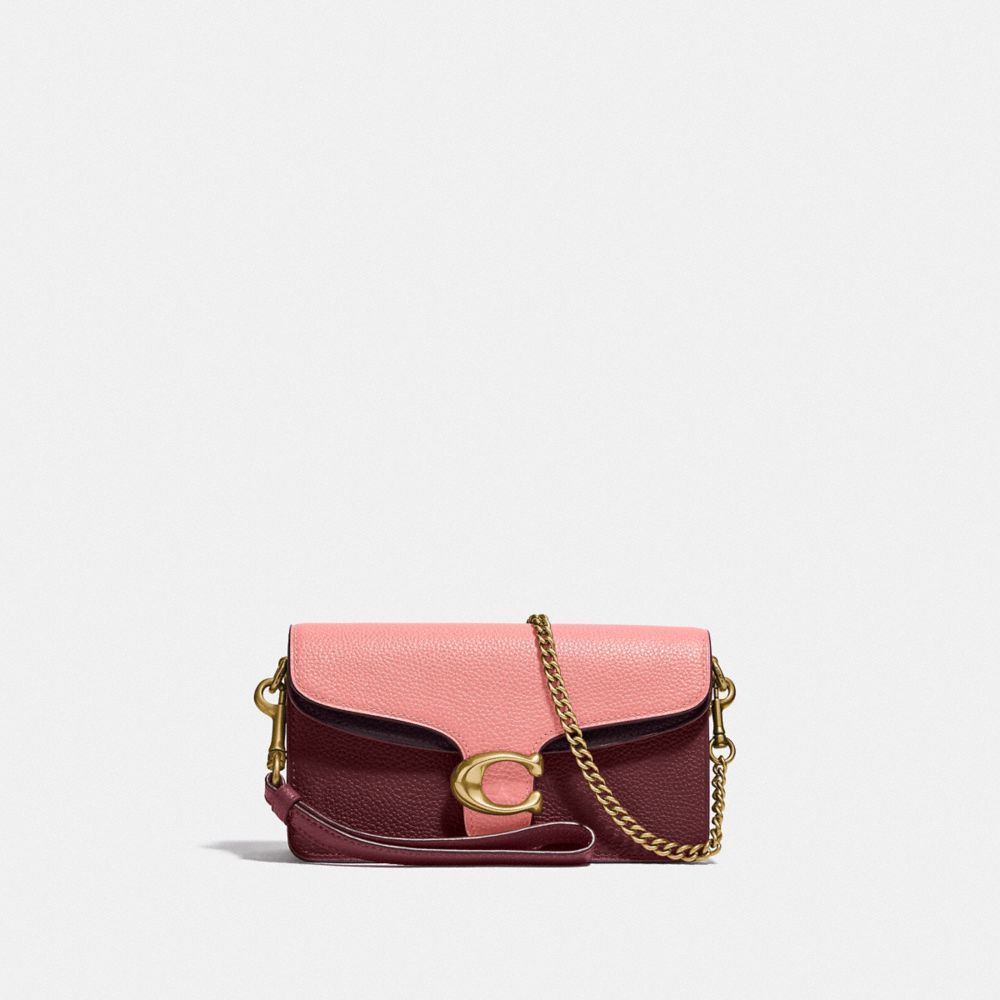 Tabby Crossbody In Colorblock - 76199 - BRASS/WINE MULTI