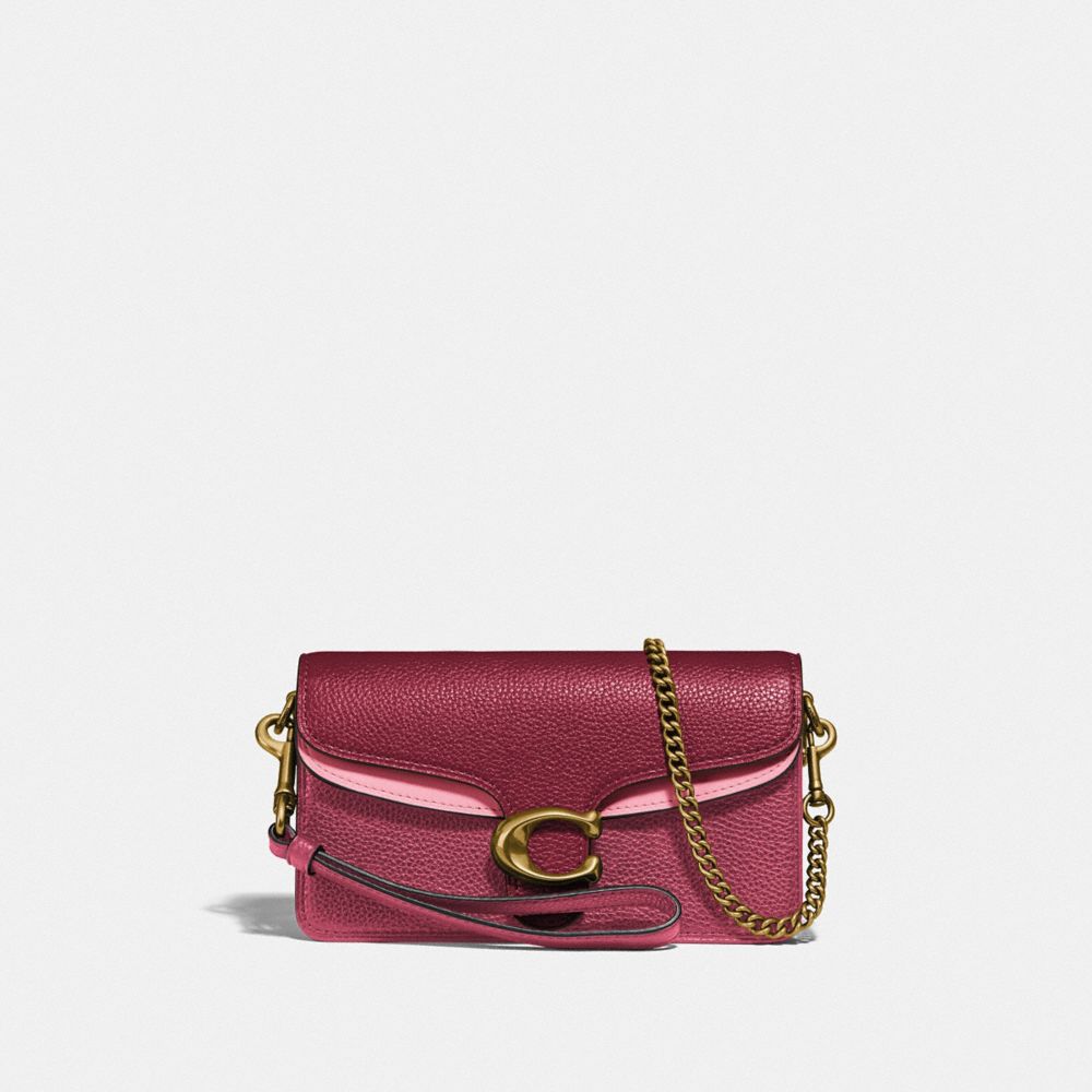 COACH TABBY CROSSBODY IN COLORBLOCK - B4/DUSTY PINK MULTI - 76199