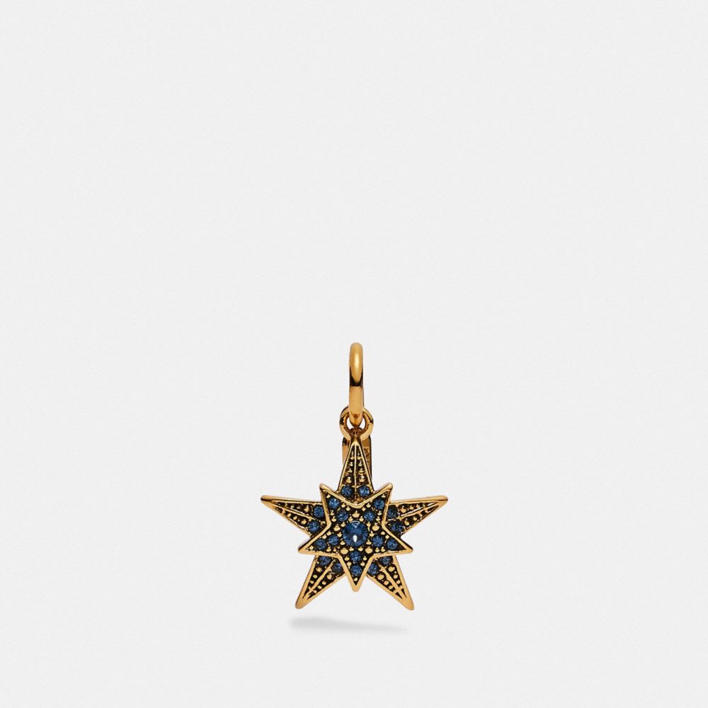 COACH 76225 Star Charm BLUE/GOLD