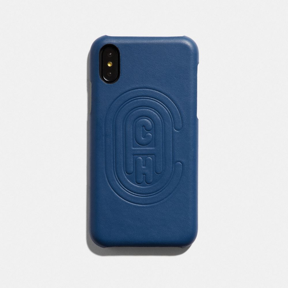 COACH 76234 Iphone X/xs Case With Coach Patch TRUE BLUE