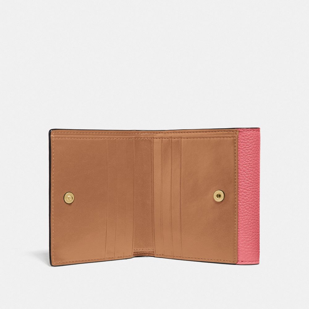公式 Coach コーチ タビー スモール ウォレット カラーブロック 財布 革小物
