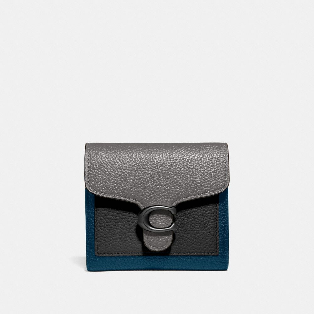 COACH Tabby Small Wallet In Colorblock - V5/HEATHER GREY MULTI - 76302