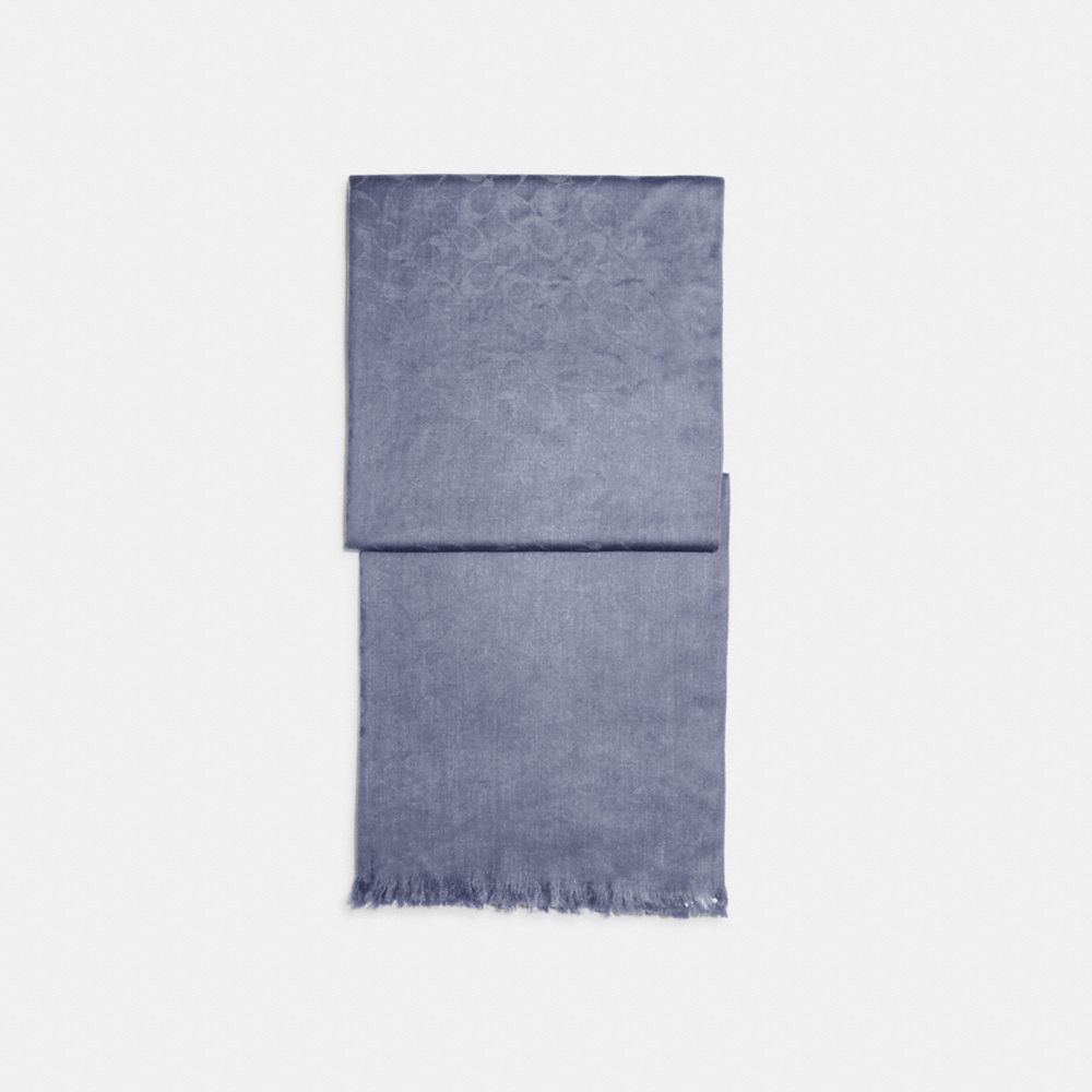 Signature Wrap - STONE BLUE - COACH 76394