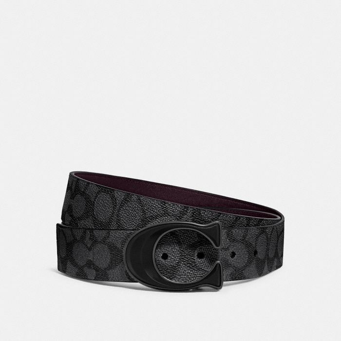 SIGNATURE BUCKLE CUT-TO-SIZE REVERSIBLE BELT, 38MM