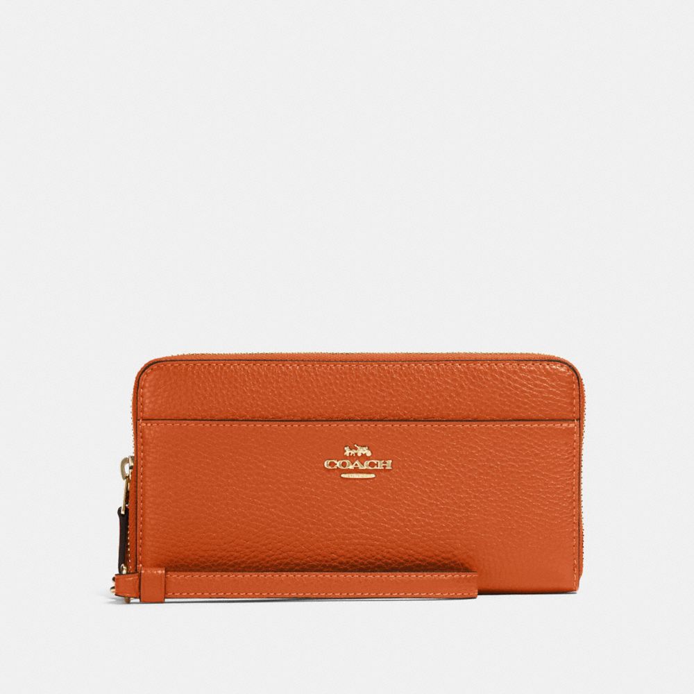 COACH 76517 ACCORDION ZIP WALLET IM/SEDONA