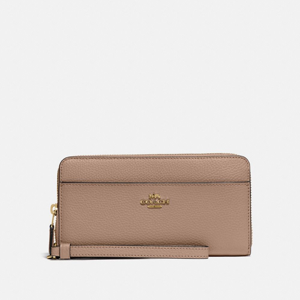 ACCORDION ZIP WALLET - 76517 - IM/TAUPE