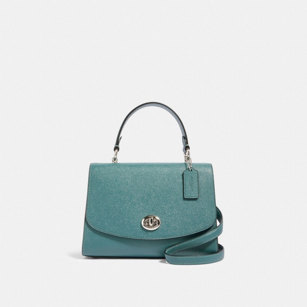 TILLY TOP HANDLE SATCHEL - SV/DARK TURQUOISE - COACH 76618