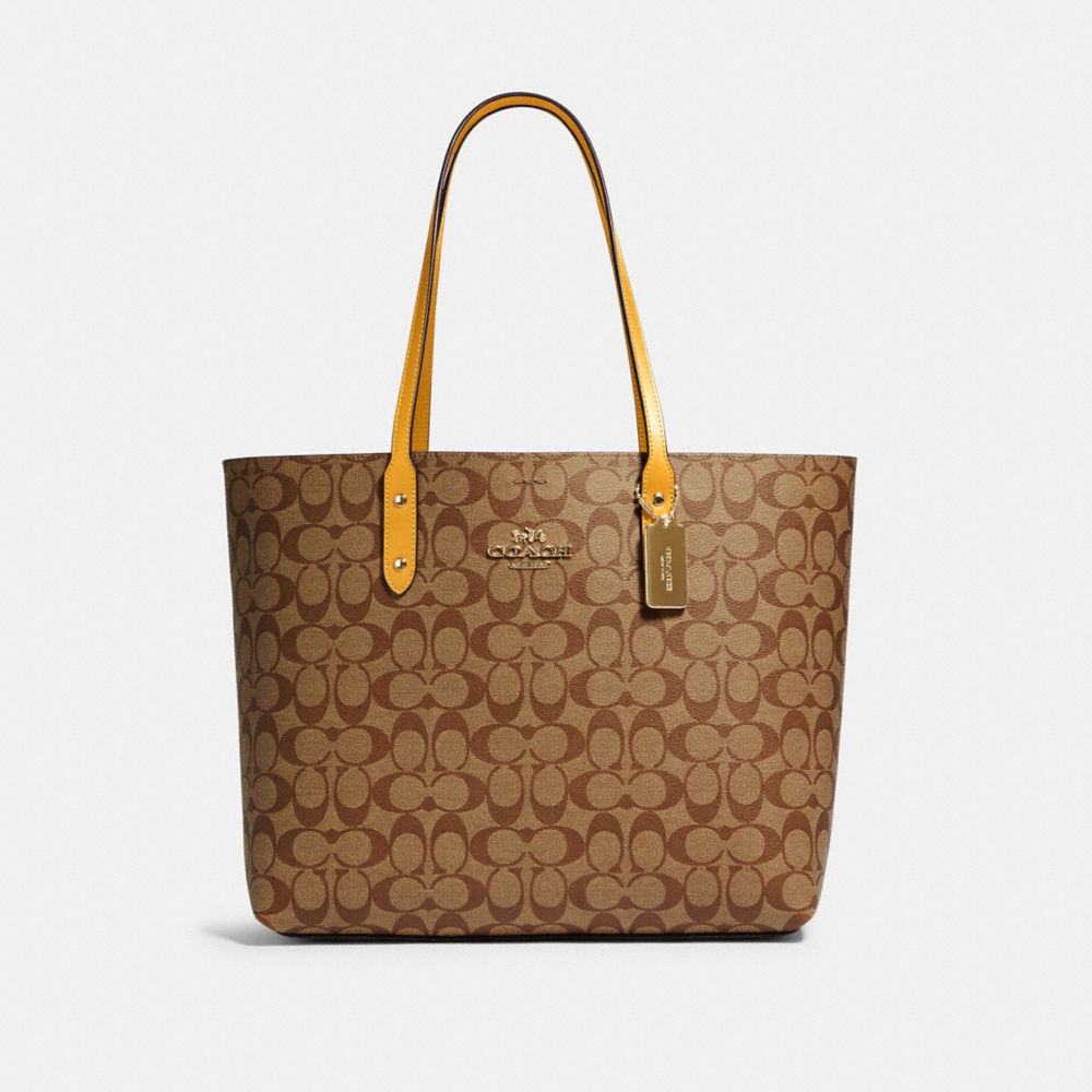 coach town tote