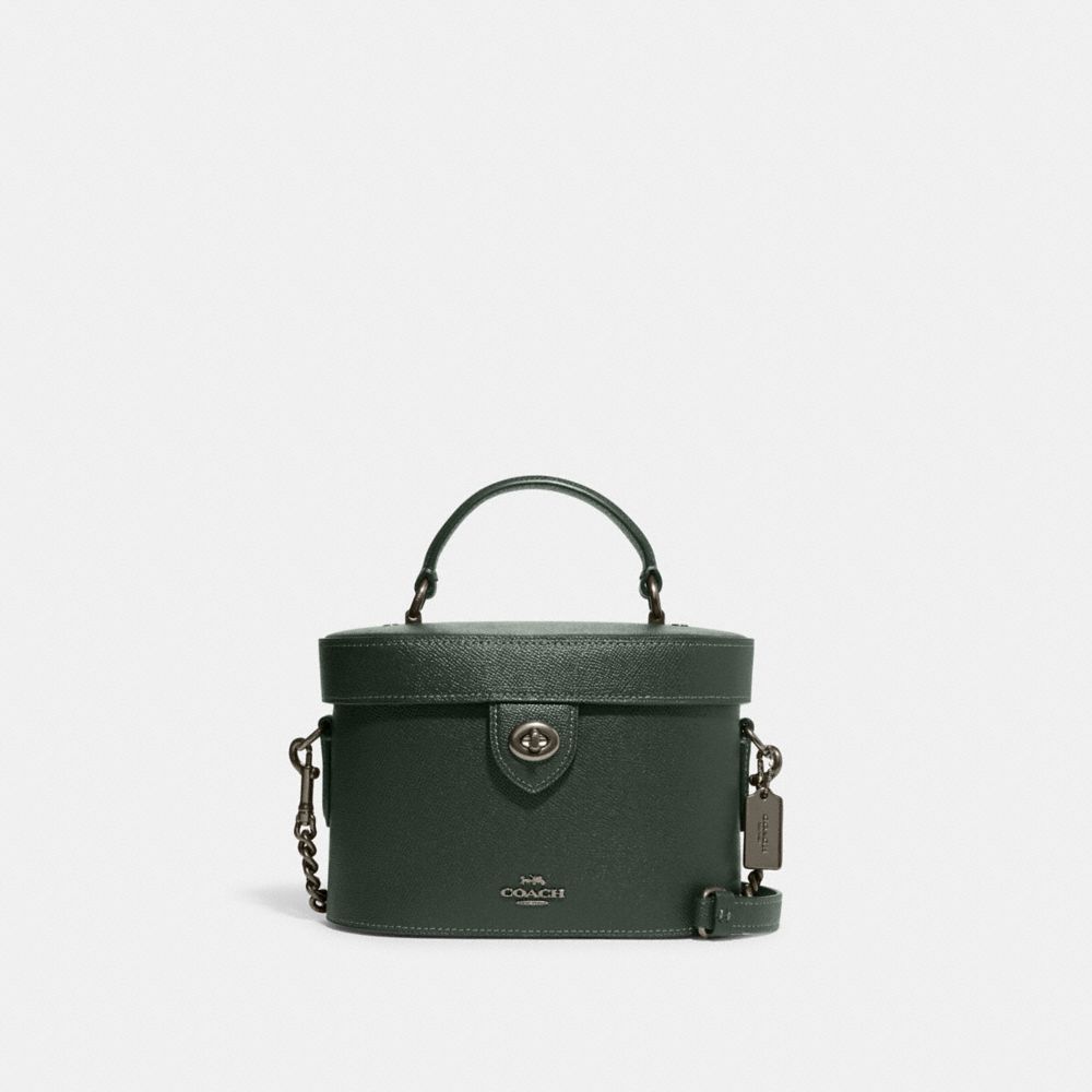 COACH 76712 Kay Crossbody GUNMETAL/AMAZON GREEN