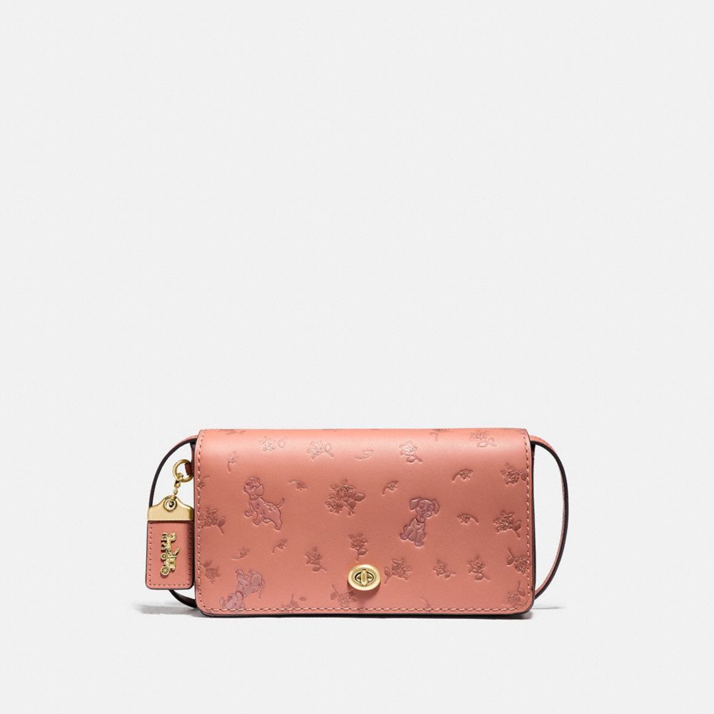 COACH 76759 Disney X Coach Dinky With Mixed Dalmatian Print B4/LIGHT PEACH