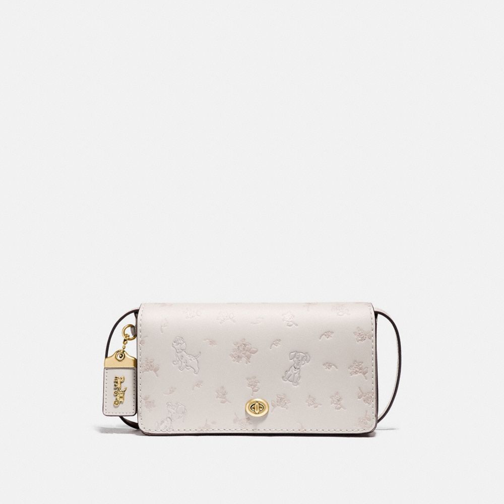 COACH 76759 DISNEY X COACH DINKY WITH MIXED DALMATIAN PRINT B4/CHALK