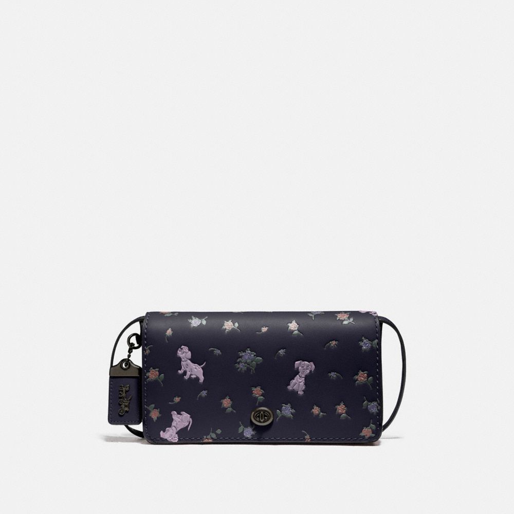 DISNEY X COACH DINKY WITH MIXED DALMATIAN PRINT - 76759 - V5/INK