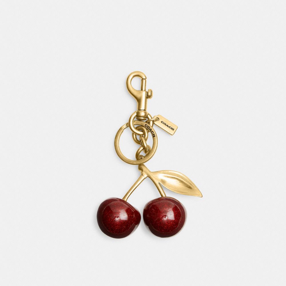 COACH 77840 - CHERRY BAG CHARM RED APPLE/BRASS