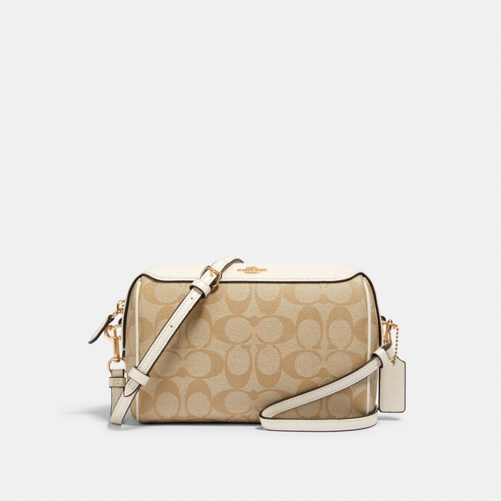 BENNETT CROSSBODY IN SIGNATURE CANVAS - IM/LIGHT KHAKI CHALK - COACH 77879