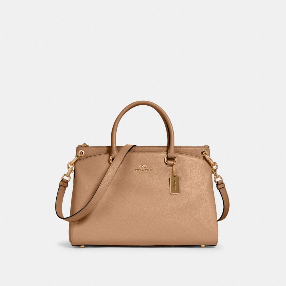 COACH MIA SATCHEL - IM/TAUPE - 77884