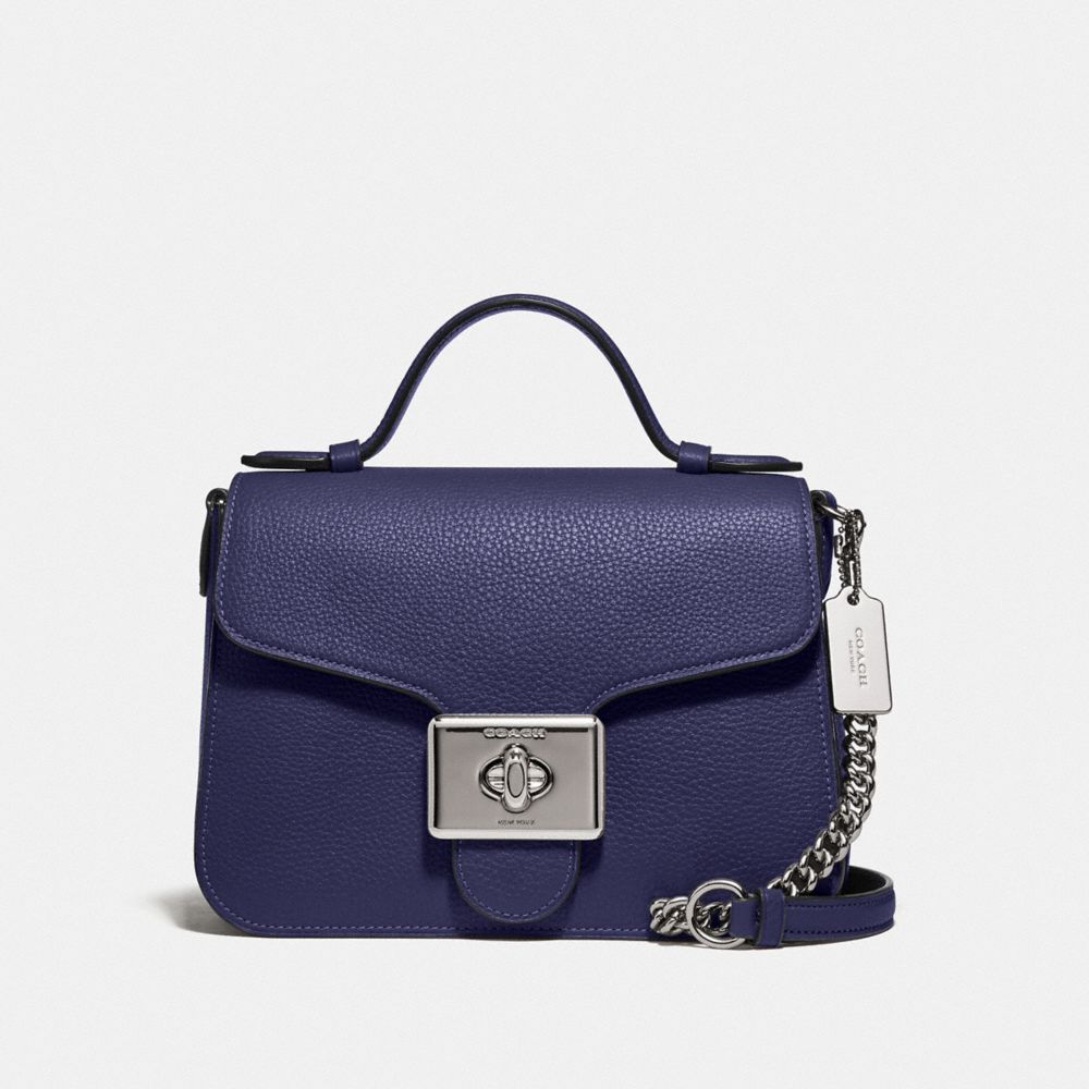 COACH 77897 Cassidy Top Handle Crossbody SV/CADET