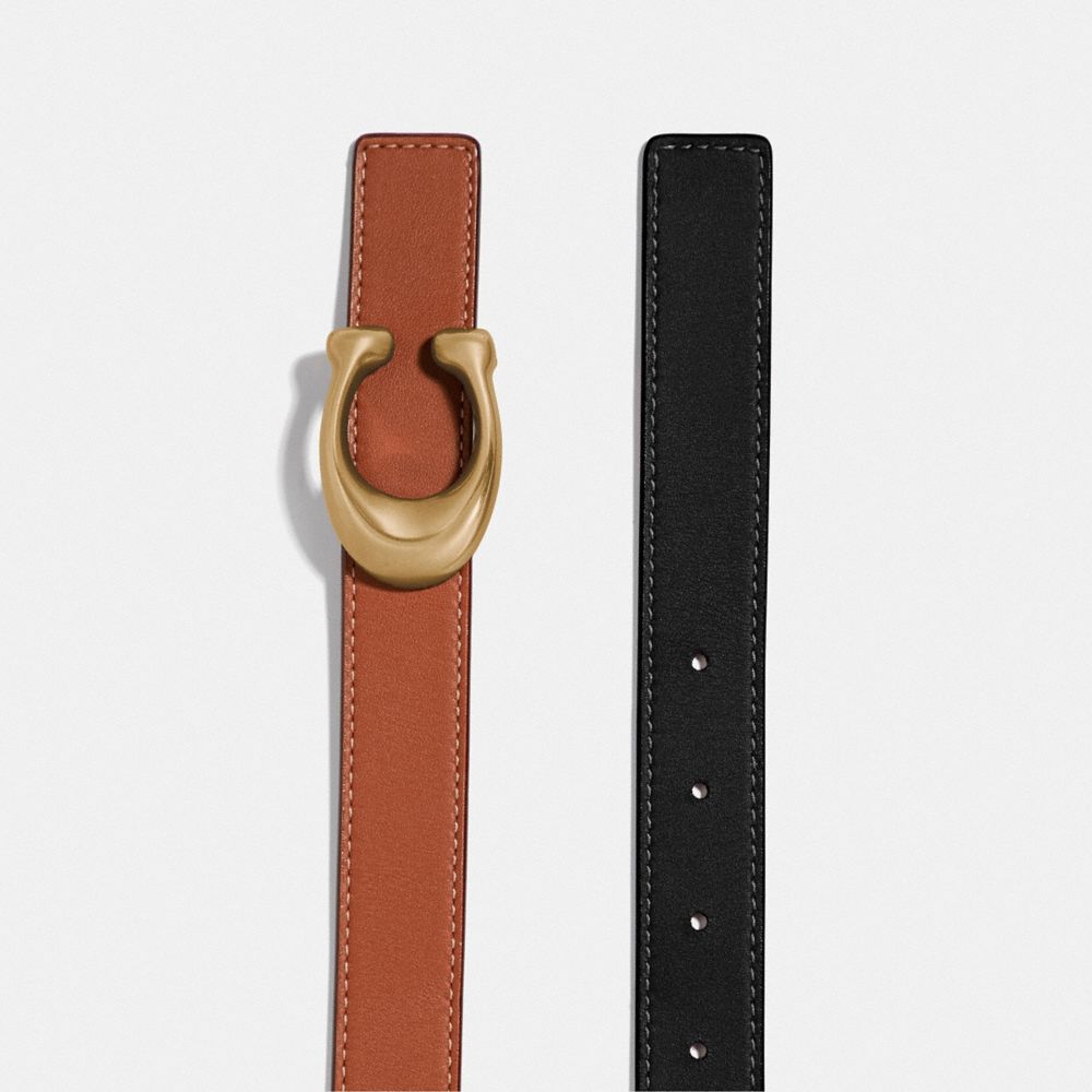 SIGNATURE BUCKLE REVERSIBLE BELT, 25MM