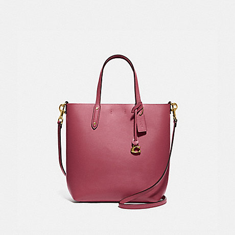 COACH CENTRAL SHOPPER TOTE - GOLD/DUSTY PINK - 78217
