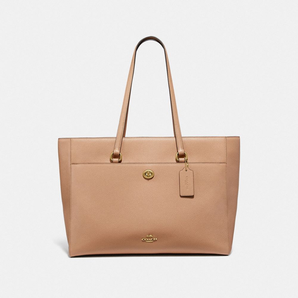 COACH 78246 FOLIO TOTE GOLD/BEECHWOOD