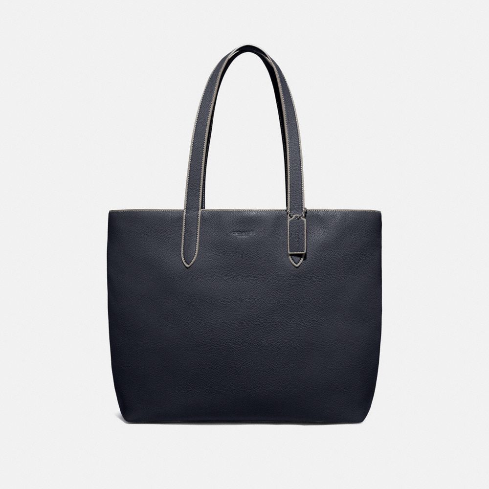 Metropolitan Soft Tote - BLACK ANTIQUE NICKEL/MIDNIGHT NAVY - COACH 783