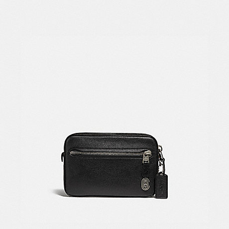 COACH Metropolitan Soft Belt Bag With Coach Patch - LIGHT ANTIQUE NICKEL/BLACK - 78423
