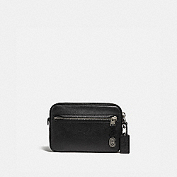 COACH 78423 Metropolitan Soft Belt Bag With Coach Patch LIGHT ANTIQUE NICKEL/BLACK