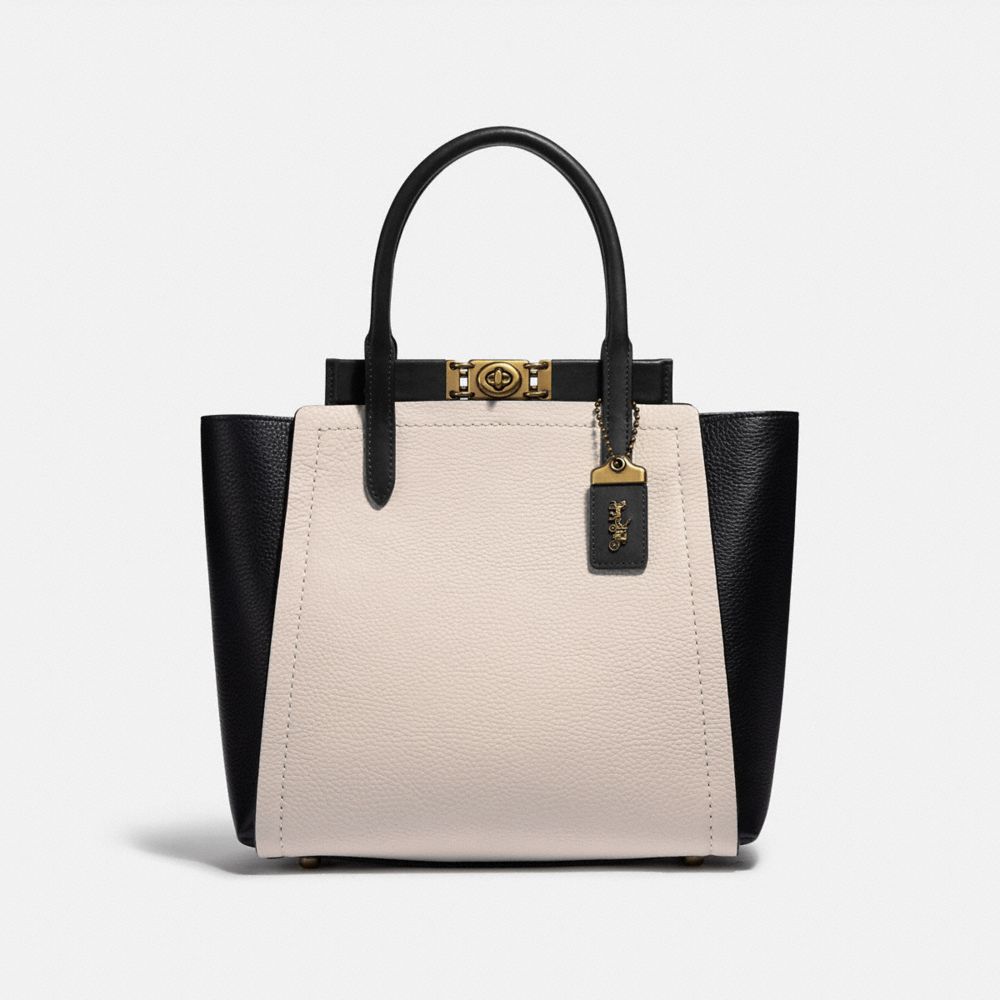 COACH TROUPE TOTE IN COLORBLOCK - B4/CHALK MULTI - 78484