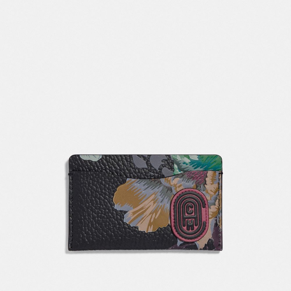 COACH 78553 Small Card Case With Kaffe Fassett Print V5/BLACK MULTI