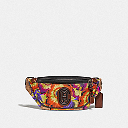 COACH 78562 - MINI RIVINGTON BELT BAG IN SIGNATURE CANVAS WITH KAFFE FASSETT PRINT V5/TAN MULTI