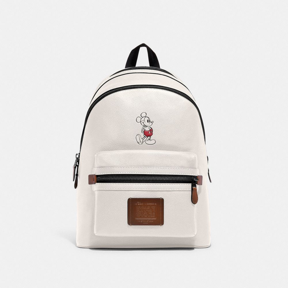 COACH 78564 Disney X Coach Academy Backpack With Mickey BLACK COPPER/CHALK