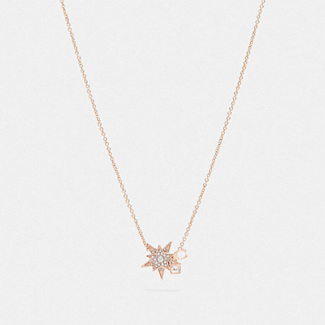 COACH COMPLIMENTARY NECKLACE - ROSE GOLD/GREY - 78582