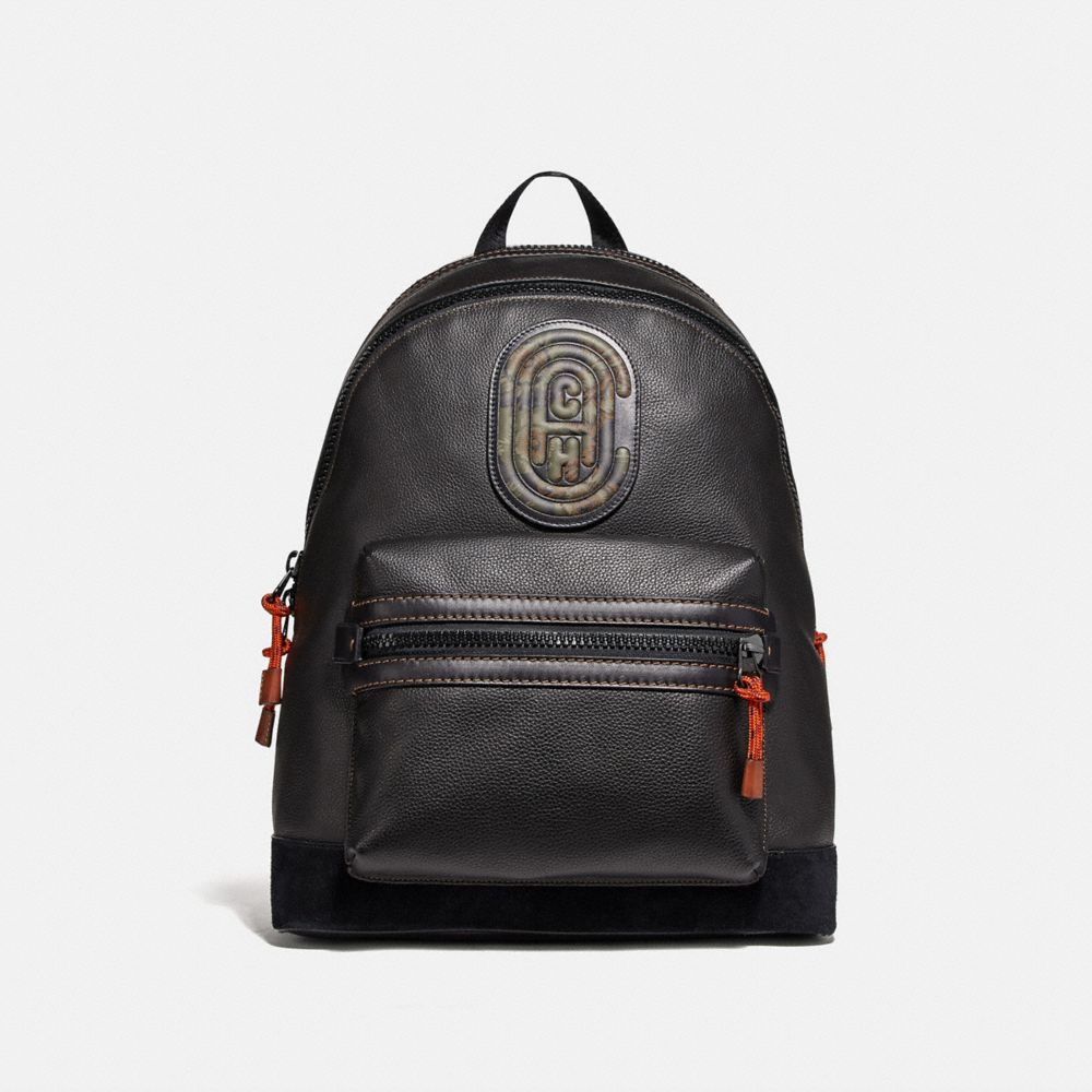 COACH 78613 Academy Backpack With Kaffe Fassett Coach Patch JI/BLACK