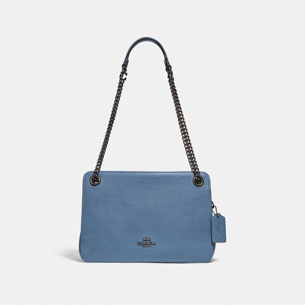 BRYANT CONVERTIBLE CARRYALL - PEWTER/STONE BLUE - COACH 78798