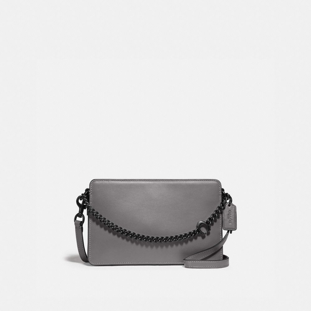 COACH SIGNATURE CHAIN CROSSBODY - V5/HEATHER GREY - 78801