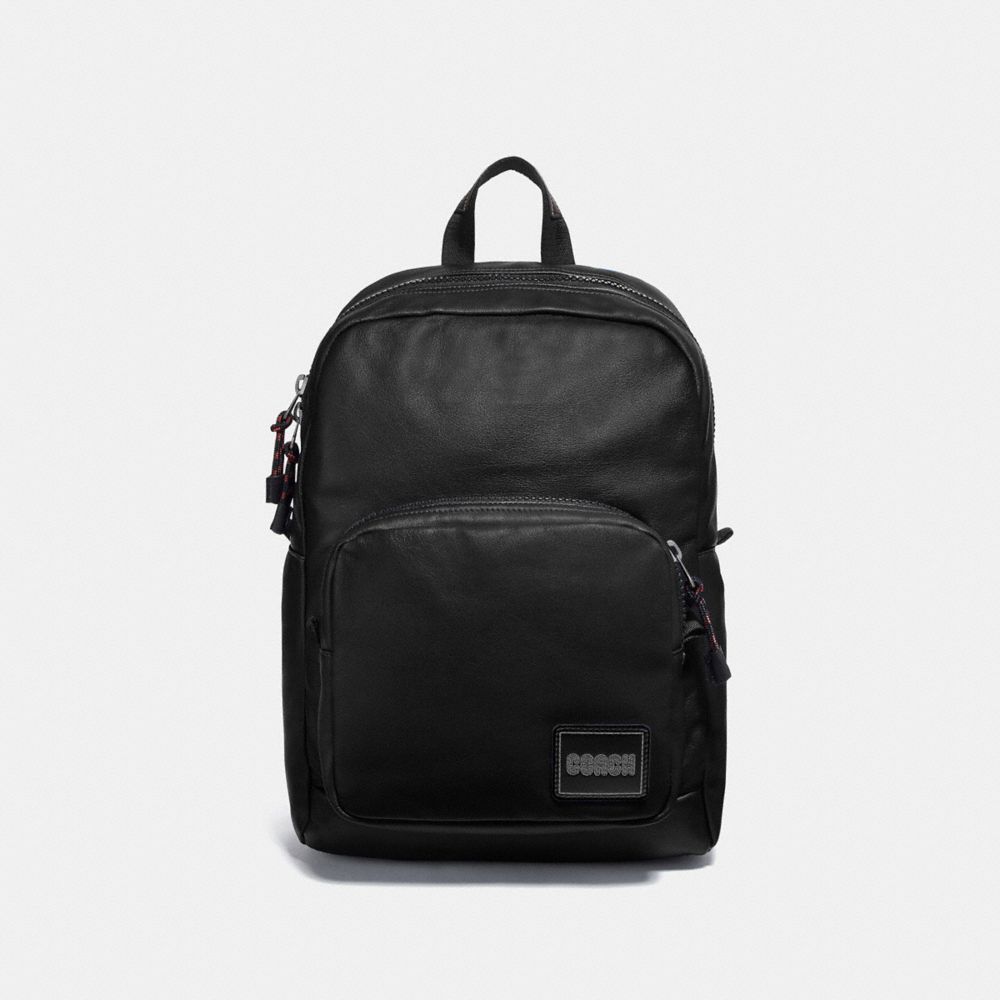 COACH Pacer Tall Backpack With Coach Patch - BLACK COPPER/BLACK - 78828