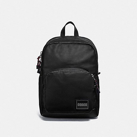 COACH Pacer Tall Backpack With Coach Patch - BLACK COPPER/BLACK - 78828