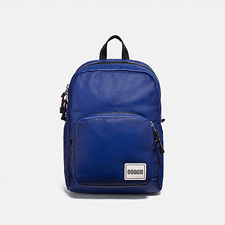 COACH PACER TALL BACKPACK WITH COACH PATCH - BLACK COPPER/SPORT BLUE - 78828