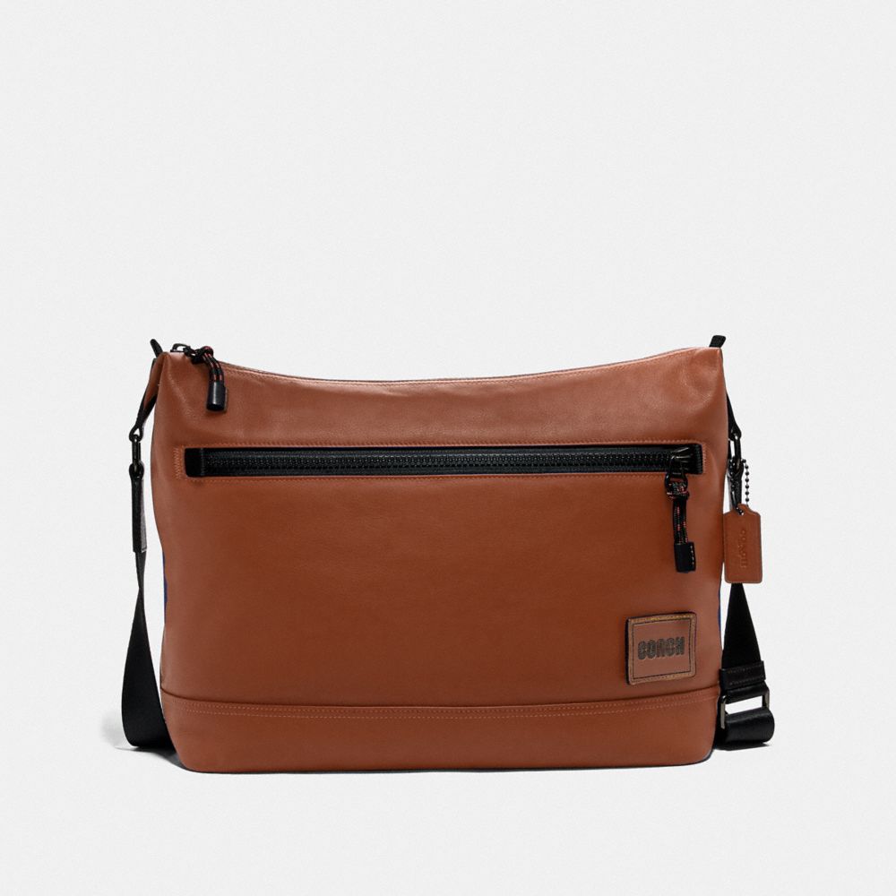 COACH Pacer Messenger - SADDLE/BLACK COPPER - 78831