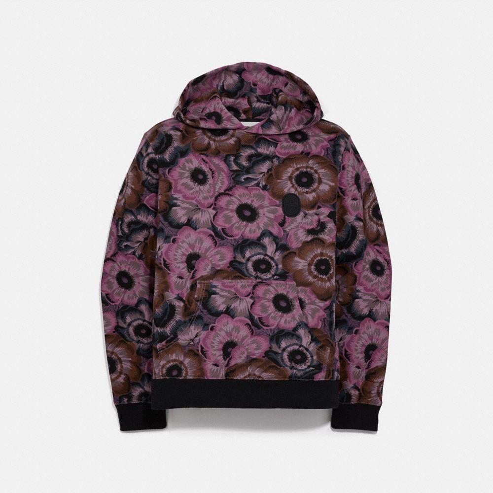 COACH 78883 Hoodie With Kaffe Fassett Print WALTZING MATILDA PINK