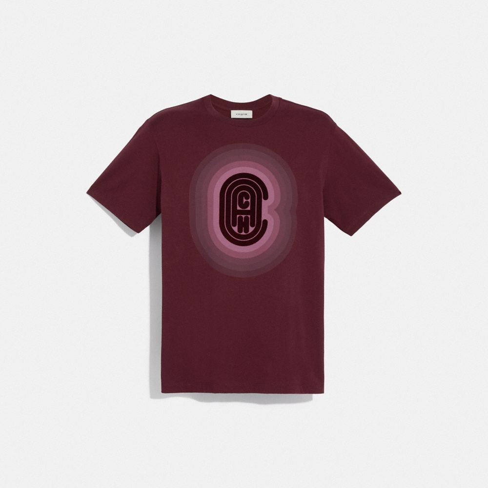 COACH 79064 COACH T-SHIRT BURGUNDY