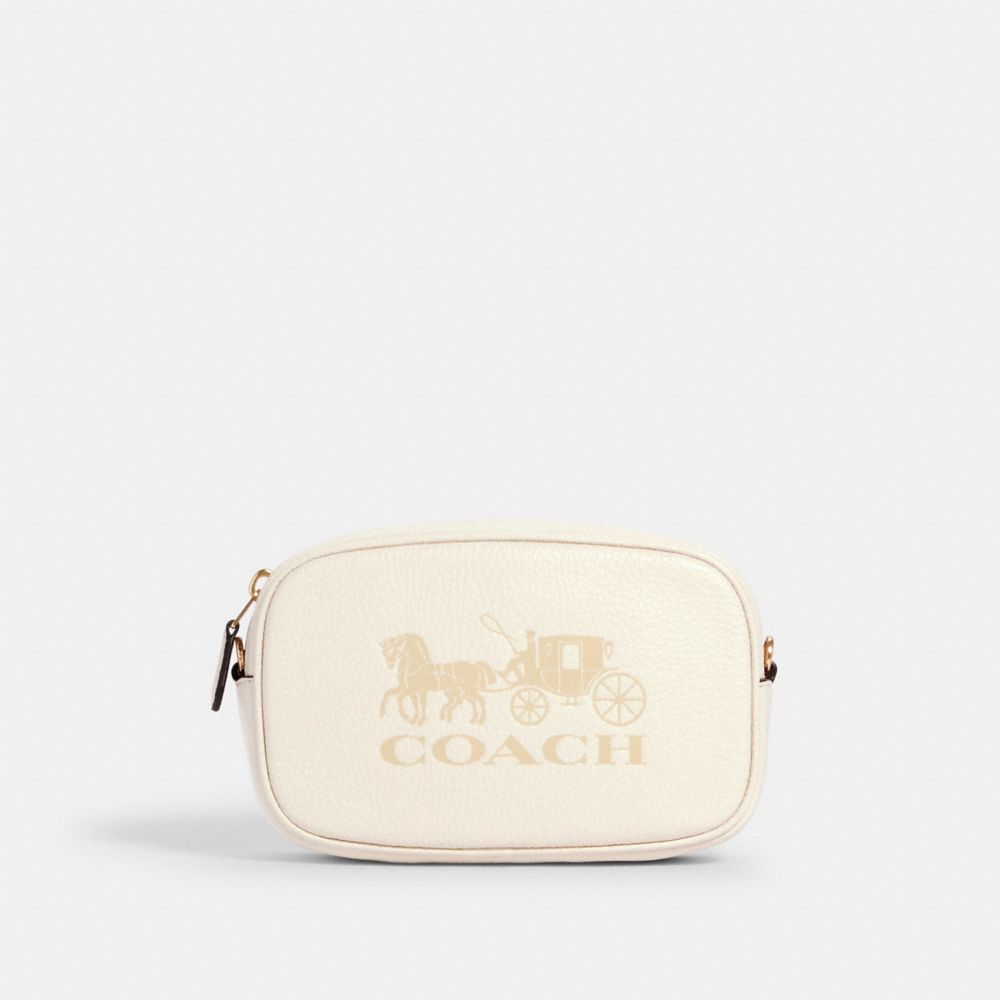 CONVERTIBLE BELT BAG WITH HORSE AND CARRIAGE - 79212 - IM/CHALK
