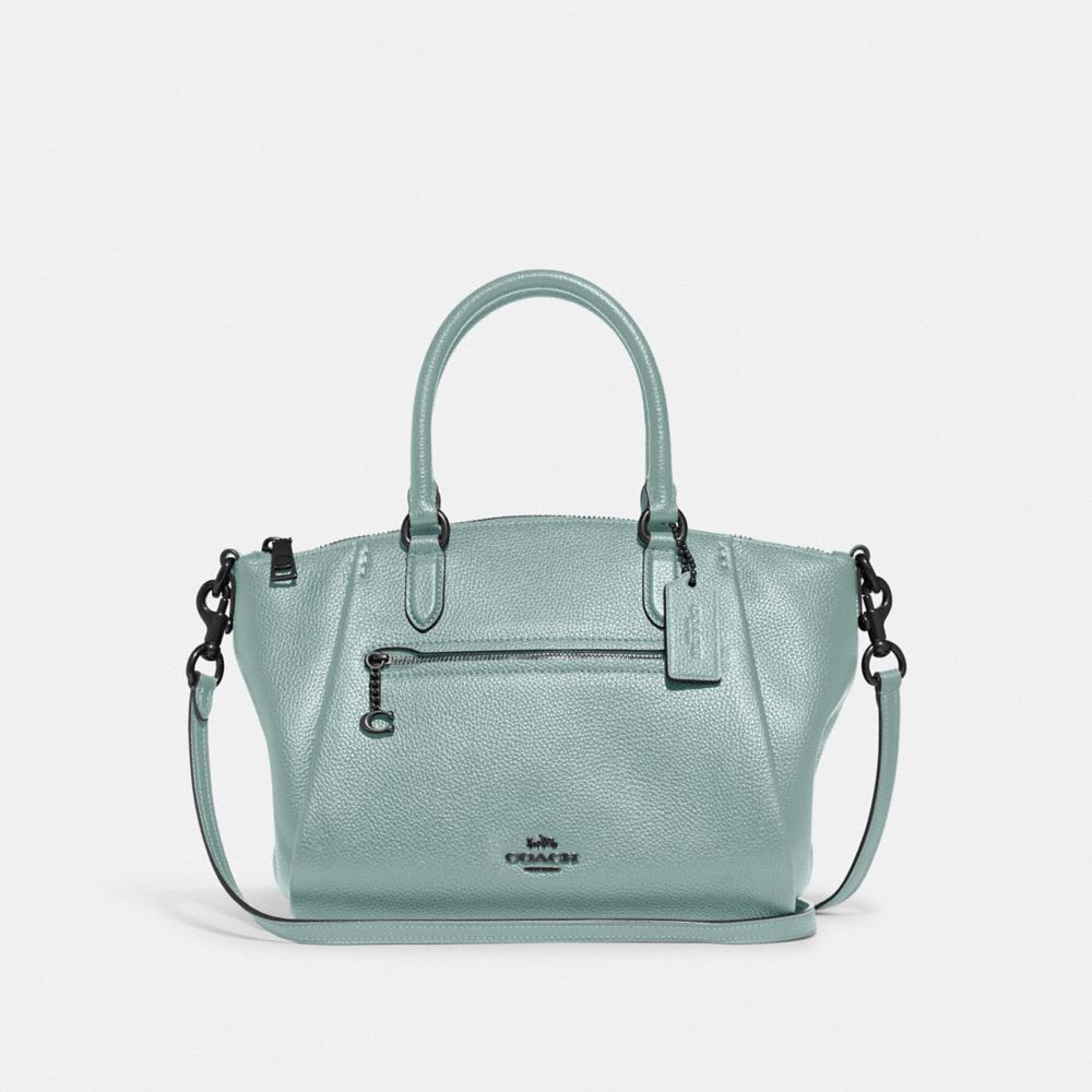 COACH 79316 Elise Satchel PEWTER/AQUA