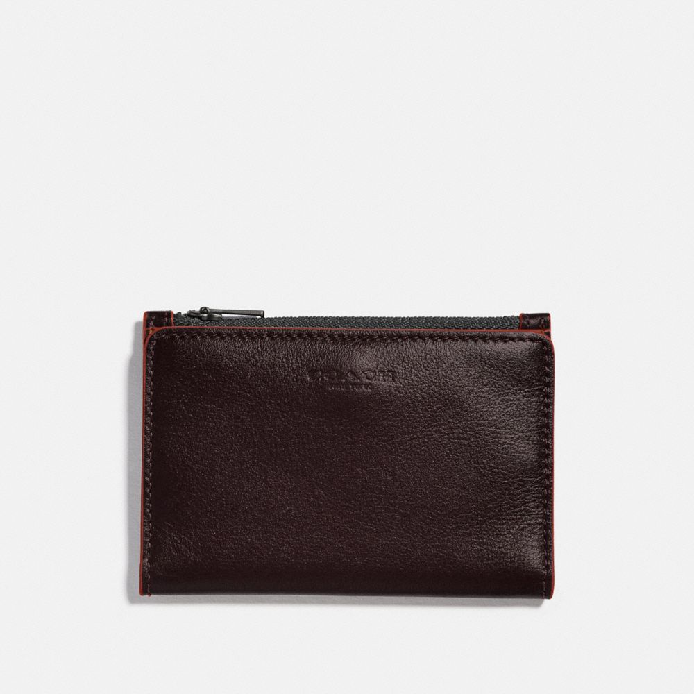 COACH 79382 - BIFOLD ZIP CARD CASE UMBER/CLAY